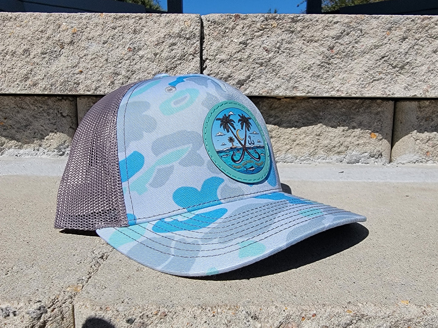 Blue Lagoon Camo Cap