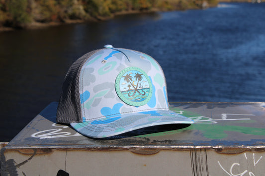 Blue Lagoon Camo Cap