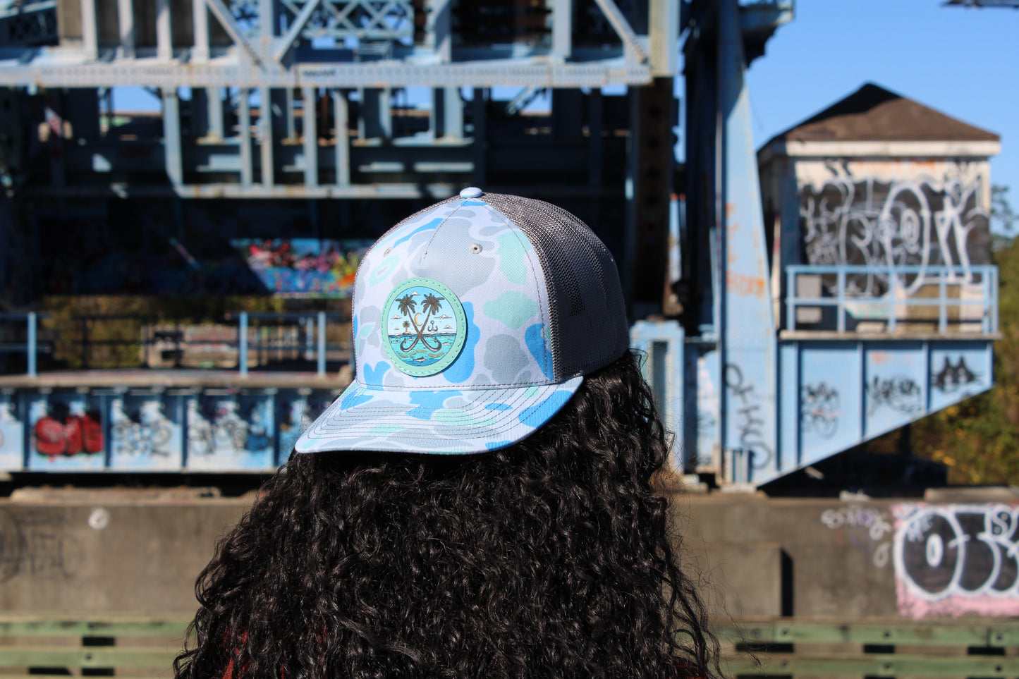 Blue Lagoon Camo Cap